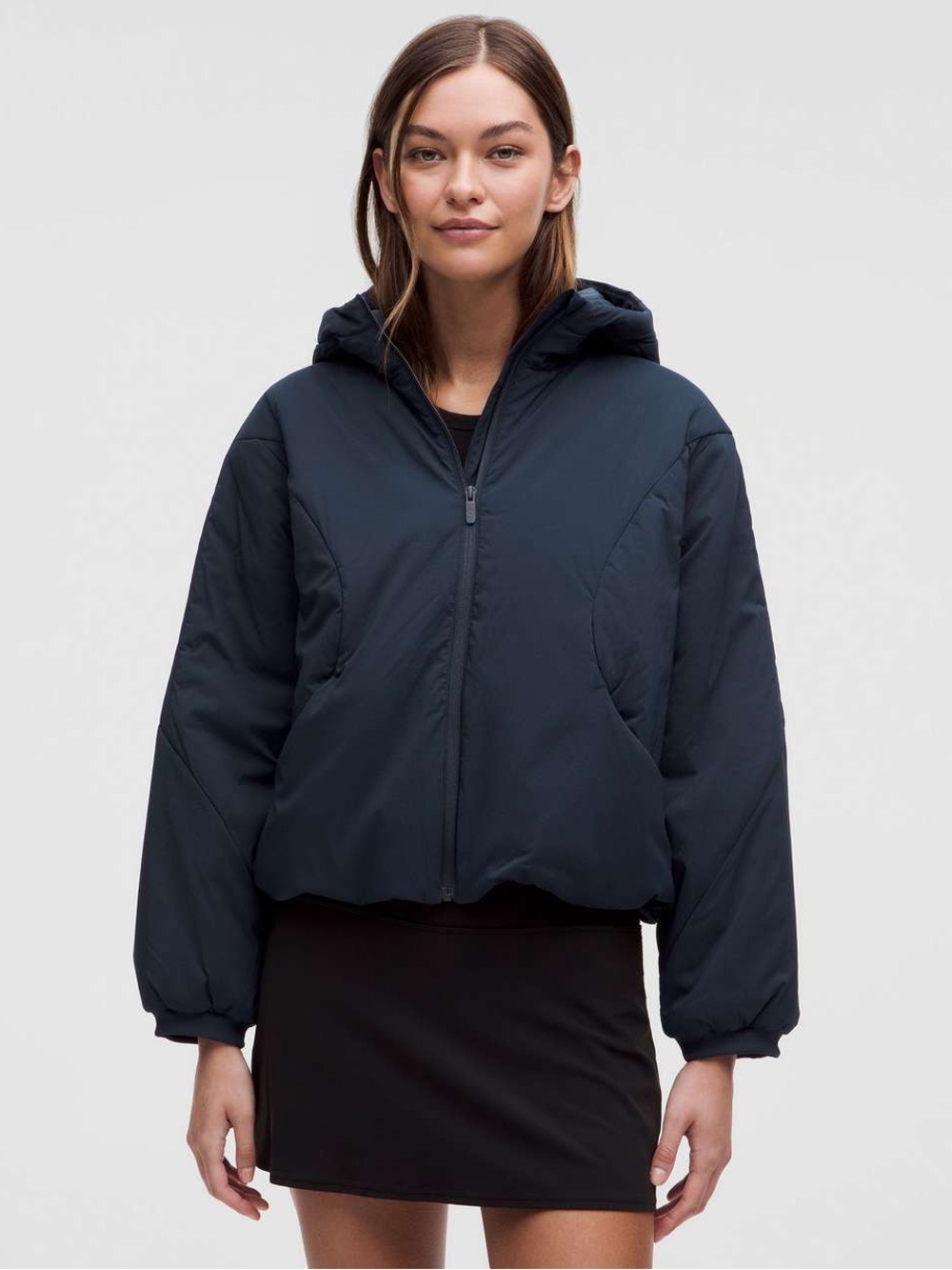 Lululemon Water Resistant Insulated Hooded Jacket True Navy M